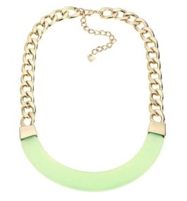 Schakelketting goud groen