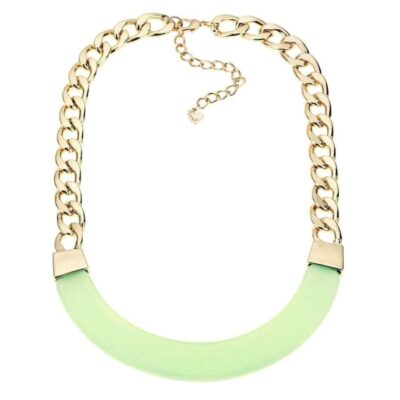 Schakelketting goud groen